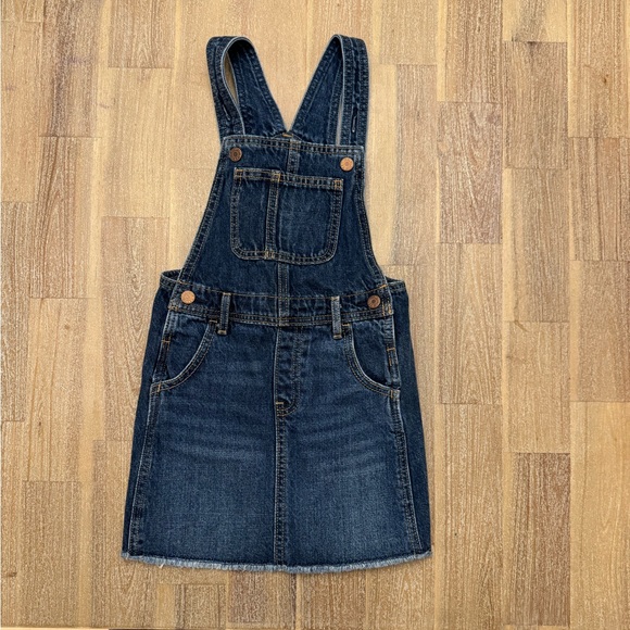 Old Navy Girls Denim Jumper Overall Dress 5T - Picture 1 of 4